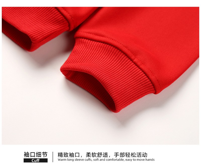 新款-HT02 连帽口袋卫衣（纯棉） –长沙卫衣工作服定制批发厂家